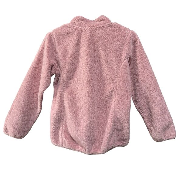 Magellan Outdoors Girls Pink Full Zip Fleece Jacket Size L (12–14) Cozy Sherpa - Picture 2 of 4